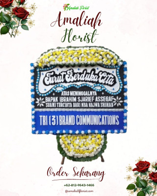Papan Bunga Duka di Karya Mulya